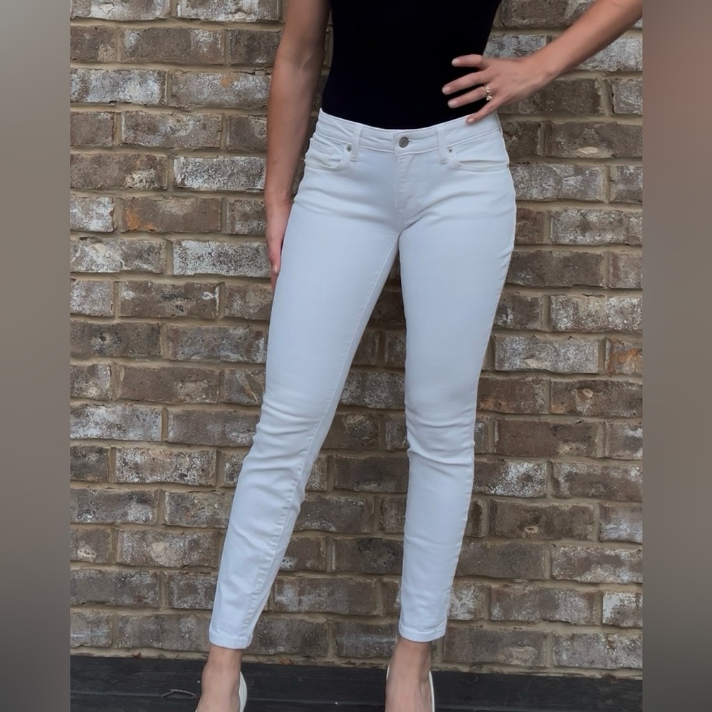 Lucky Brand White Low Rise Jeans
